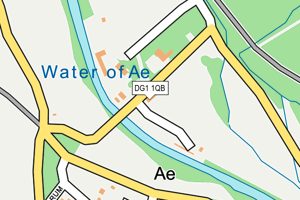 DG1 1QB map - OS OpenMap – Local (Ordnance Survey)