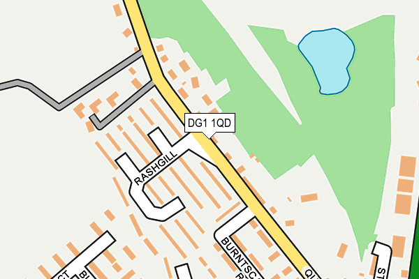 DG1 1QD map - OS OpenMap – Local (Ordnance Survey)