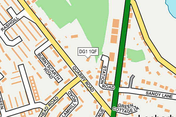 DG1 1QF map - OS OpenMap – Local (Ordnance Survey)