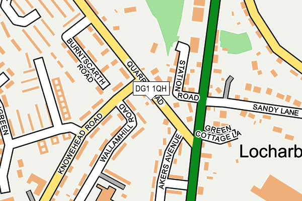 DG1 1QH map - OS OpenMap – Local (Ordnance Survey)