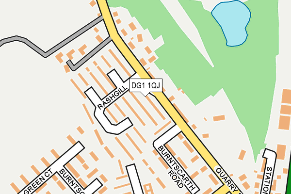 DG1 1QJ map - OS OpenMap – Local (Ordnance Survey)