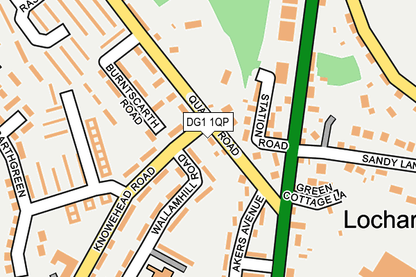 DG1 1QP map - OS OpenMap – Local (Ordnance Survey)