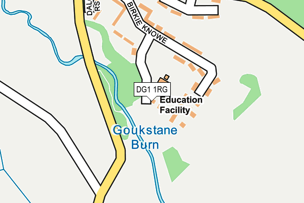 DG1 1RG map - OS OpenMap – Local (Ordnance Survey)