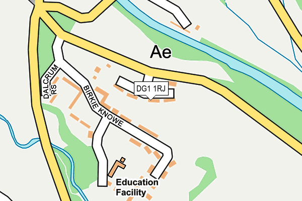 DG1 1RJ map - OS OpenMap – Local (Ordnance Survey)