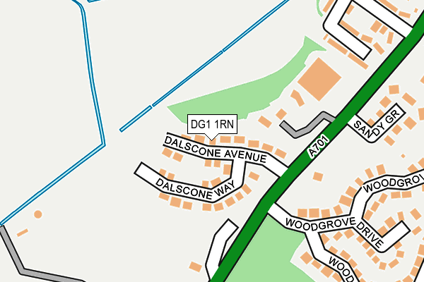 DG1 1RN map - OS OpenMap – Local (Ordnance Survey)
