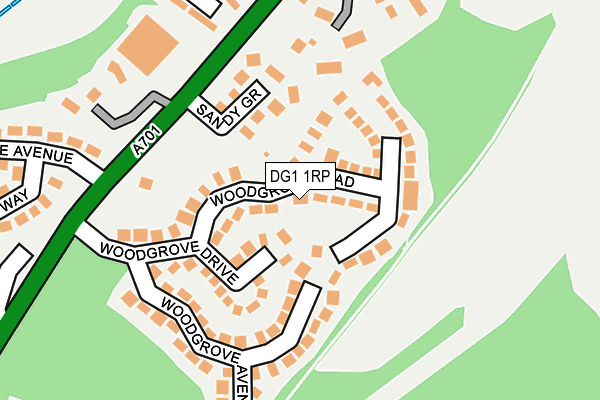 DG1 1RP map - OS OpenMap – Local (Ordnance Survey)