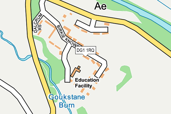 DG1 1RQ map - OS OpenMap – Local (Ordnance Survey)