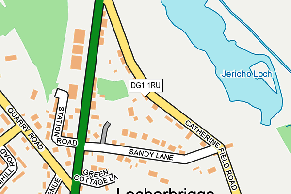 DG1 1RU map - OS OpenMap – Local (Ordnance Survey)