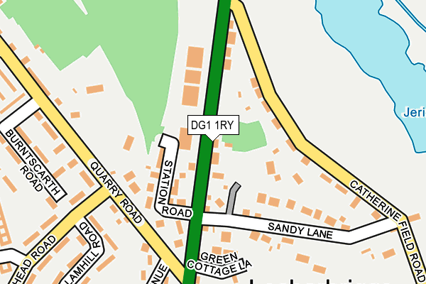 DG1 1RY map - OS OpenMap – Local (Ordnance Survey)