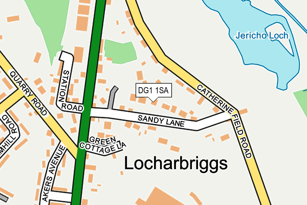 DG1 1SA map - OS OpenMap – Local (Ordnance Survey)