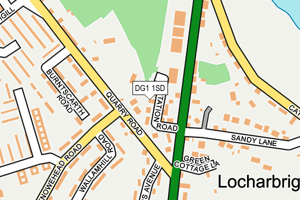 DG1 1SD map - OS OpenMap – Local (Ordnance Survey)