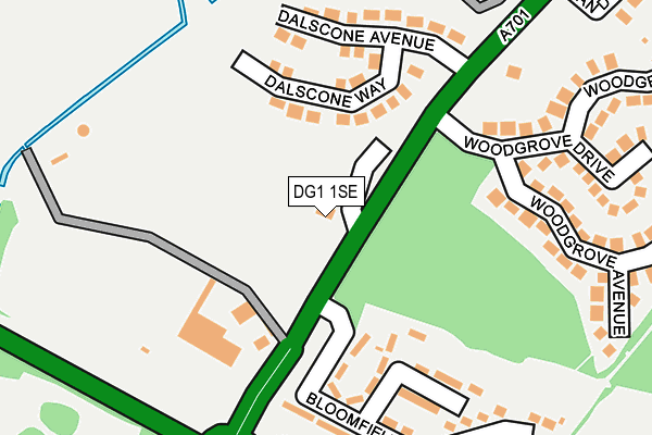 DG1 1SE map - OS OpenMap – Local (Ordnance Survey)