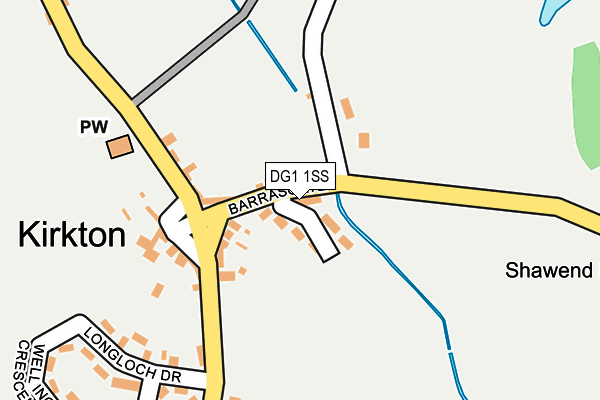 DG1 1SS map - OS OpenMap – Local (Ordnance Survey)