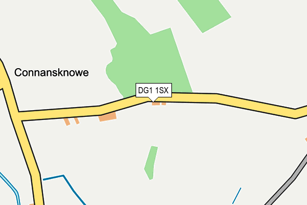 DG1 1SX map - OS OpenMap – Local (Ordnance Survey)