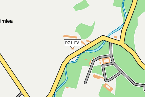 DG1 1TA map - OS OpenMap – Local (Ordnance Survey)