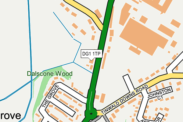 DG1 1TP map - OS OpenMap – Local (Ordnance Survey)