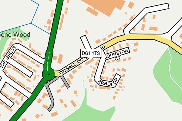 DG1 1TS map - OS OpenMap – Local (Ordnance Survey)