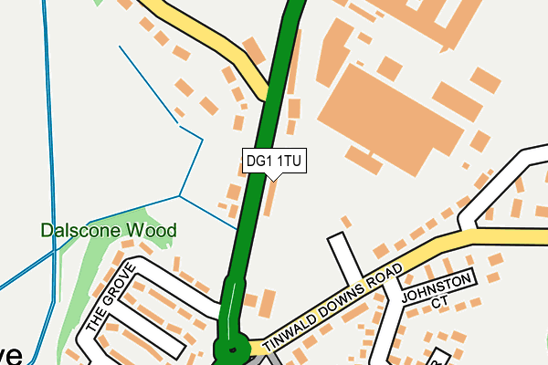 DG1 1TU map - OS OpenMap – Local (Ordnance Survey)