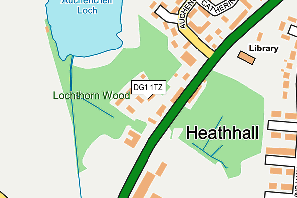 DG1 1TZ map - OS OpenMap – Local (Ordnance Survey)