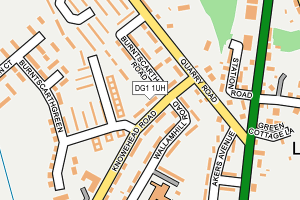 DG1 1UH map - OS OpenMap – Local (Ordnance Survey)