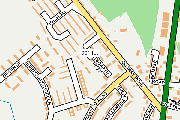 DG1 1UJ map - OS OpenMap – Local (Ordnance Survey)