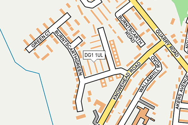 DG1 1UL map - OS OpenMap – Local (Ordnance Survey)