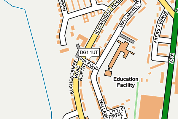 DG1 1UT map - OS OpenMap – Local (Ordnance Survey)