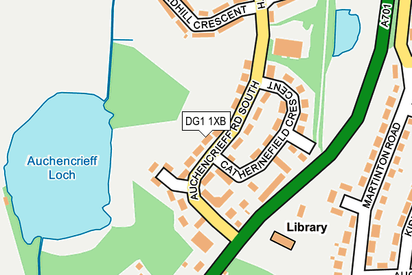 DG1 1XB map - OS OpenMap – Local (Ordnance Survey)