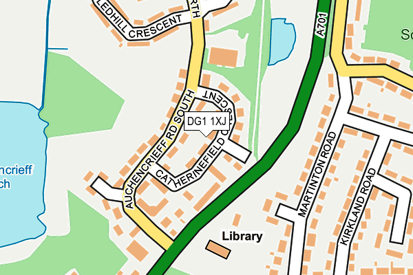 DG1 1XJ map - OS OpenMap – Local (Ordnance Survey)