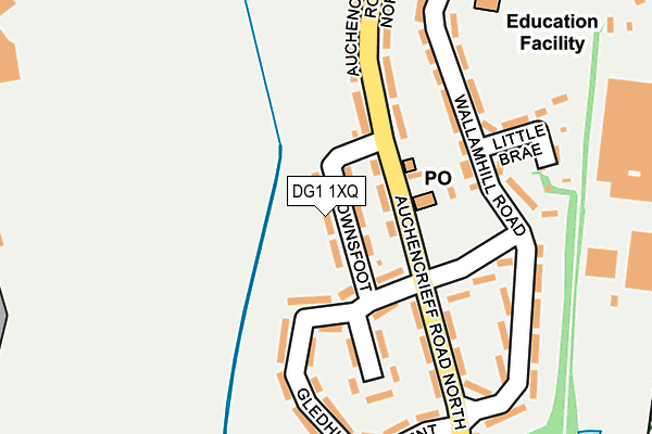 DG1 1XQ map - OS OpenMap – Local (Ordnance Survey)