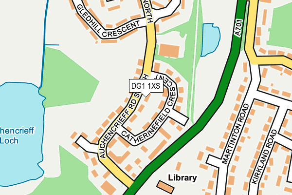 DG1 1XS map - OS OpenMap – Local (Ordnance Survey)
