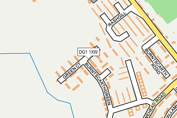 DG1 1XW map - OS OpenMap – Local (Ordnance Survey)
