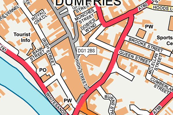 DG1 2BS map - OS OpenMap – Local (Ordnance Survey)