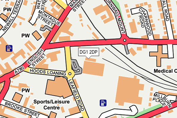 DG1 2DP map - OS OpenMap – Local (Ordnance Survey)