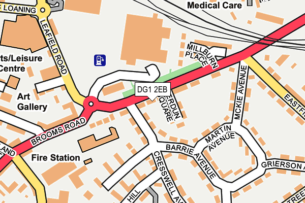 DG1 2EB map - OS OpenMap – Local (Ordnance Survey)