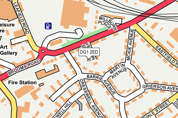 DG1 2ED map - OS OpenMap – Local (Ordnance Survey)