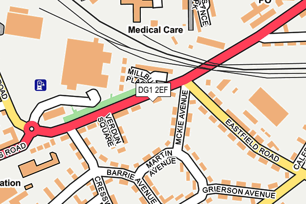 DG1 2EF map - OS OpenMap – Local (Ordnance Survey)