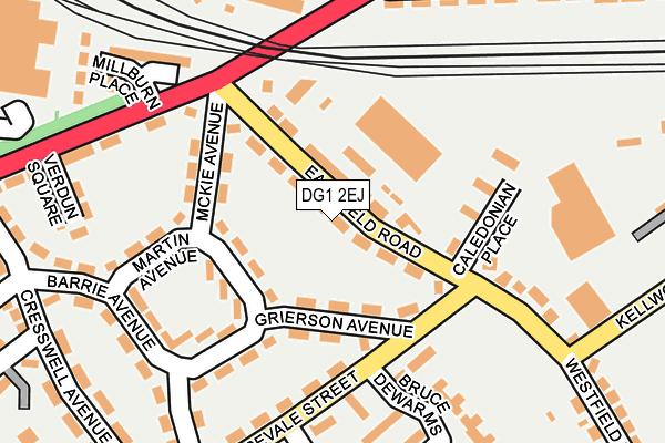 DG1 2EJ map - OS OpenMap – Local (Ordnance Survey)