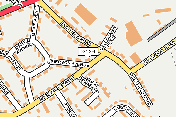 DG1 2EL map - OS OpenMap – Local (Ordnance Survey)