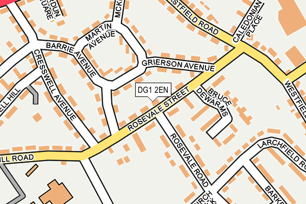 DG1 2EN map - OS OpenMap – Local (Ordnance Survey)