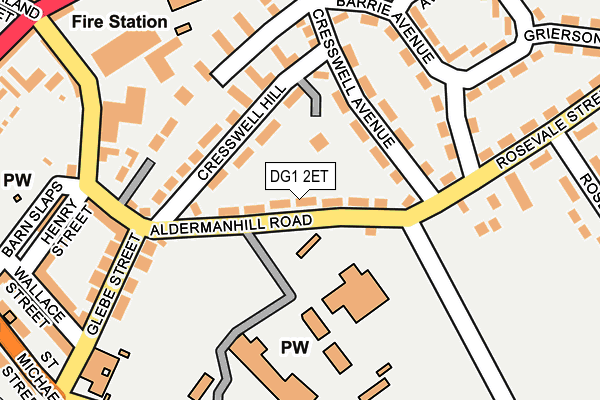 DG1 2ET map - OS OpenMap – Local (Ordnance Survey)