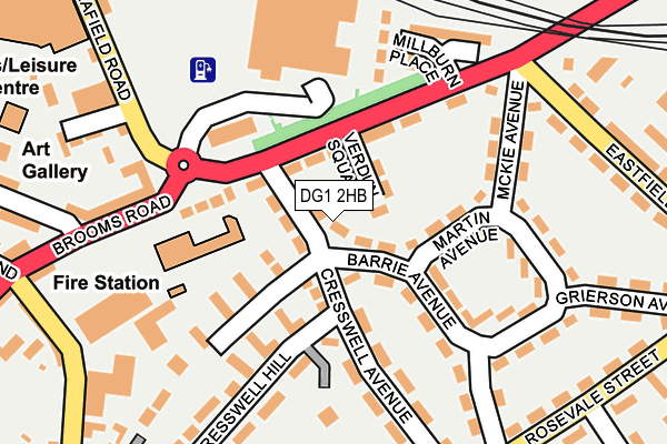 DG1 2HB map - OS OpenMap – Local (Ordnance Survey)