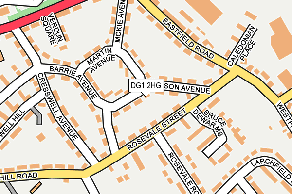DG1 2HG map - OS OpenMap – Local (Ordnance Survey)