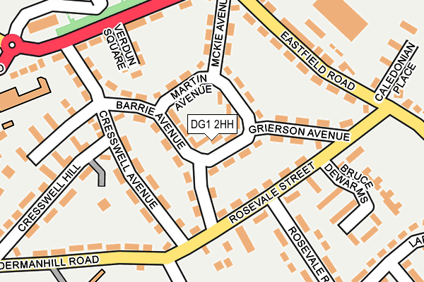DG1 2HH map - OS OpenMap – Local (Ordnance Survey)
