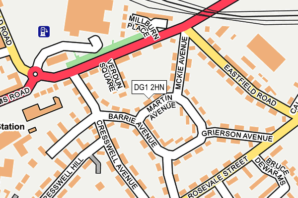 DG1 2HN map - OS OpenMap – Local (Ordnance Survey)
