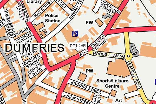DG1 2HR map - OS OpenMap – Local (Ordnance Survey)
