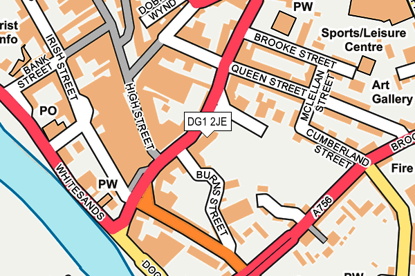 DG1 2JE map - OS OpenMap – Local (Ordnance Survey)