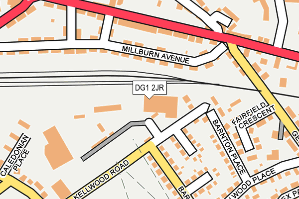 DG1 2JR map - OS OpenMap – Local (Ordnance Survey)