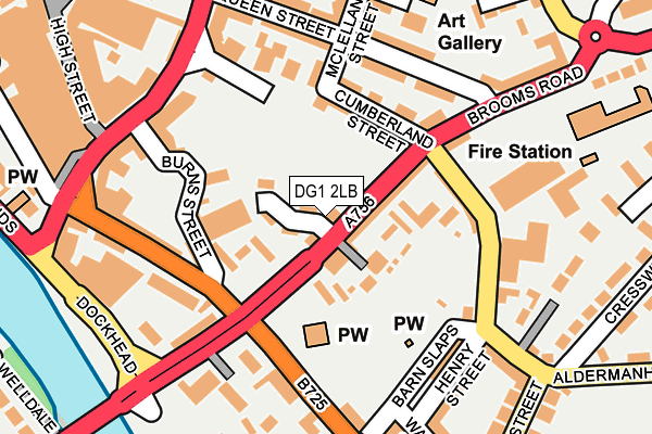 DG1 2LB map - OS OpenMap – Local (Ordnance Survey)