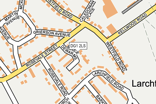 DG1 2LS map - OS OpenMap – Local (Ordnance Survey)